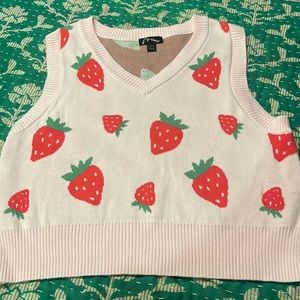 Strawberry sweater vest. Size 10/12. Art class from Target